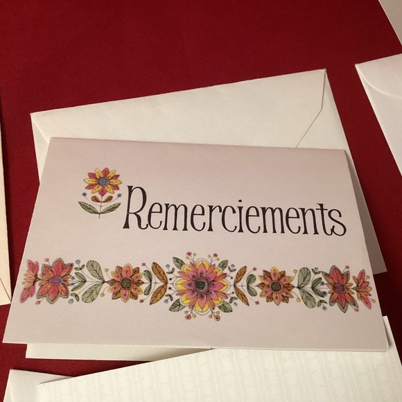 7 Merci (french) greetings card blank various sizes - Picture 9 of 9